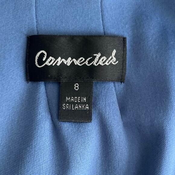 Connected Sheath Floral Knee Length Dress Size 8 Watercolor Print Classy Chic - Picture 3 of 8